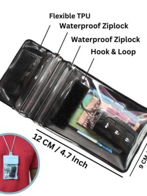 Waterproof Car Key FOB Case Floating Wallet Pouch Black